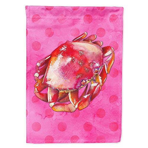 Drapeau crabe rose à pois Caroline's Treasures BB8269CHF pour décoration de maison grand format