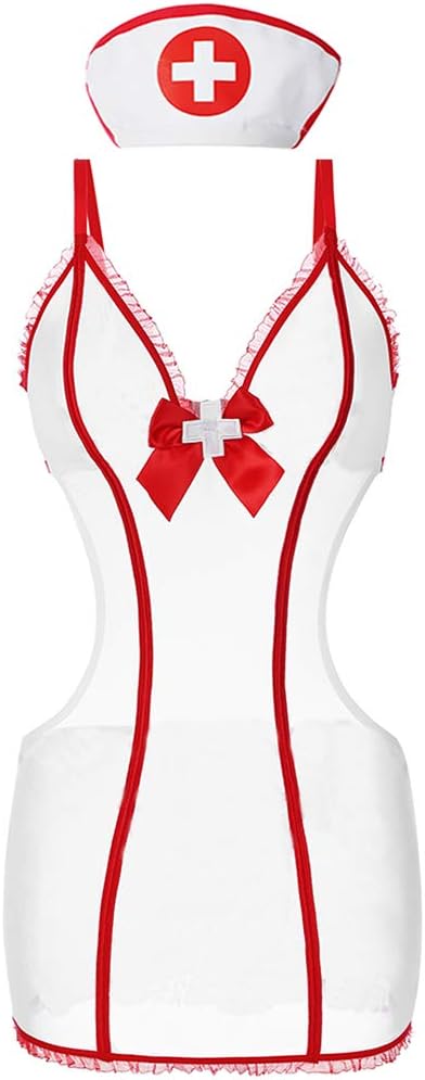 Nurse Halloween Costume for Women - Sexy Naughty Lingerie