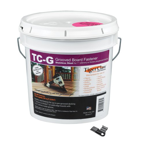 Tiger Claw TC-G Hidden Deck Fasteners, 900 Piece Bulk Pail by Tiger Claw - Used condition - US$332.64