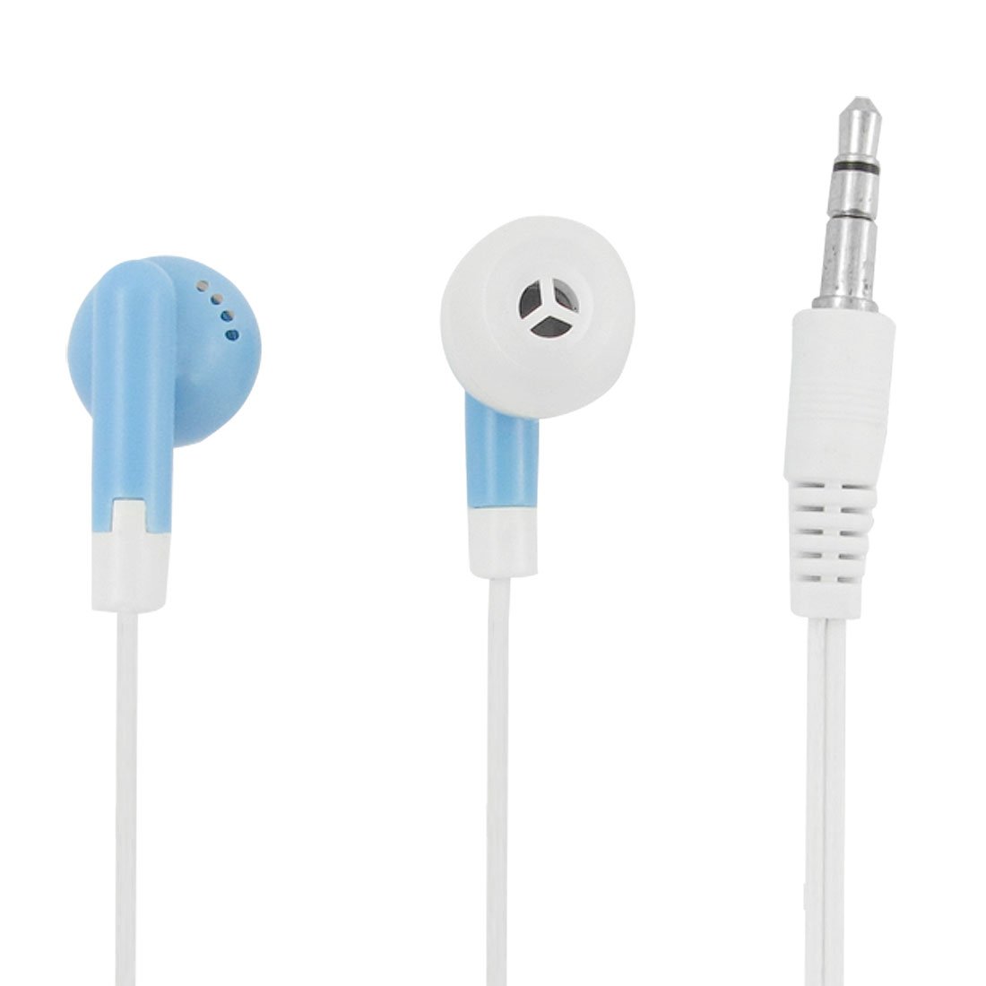Qtqgoitem White Blue 3.5mm PortIn Ear Earphone Earbuds 38" for Phone MP3 MP4 (model: 6ec 4d4 381 290 b58)