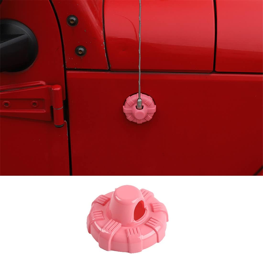SaditY ABS Antenna Base Cover Decorative Trim Fit for Jeep Wrangler JK JL JT Gladiator 2007-2017 2018-2021 Exterior Car Accessories