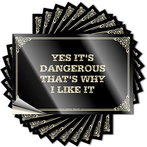�ʔ����p�e�B�I���� Yes It's Dangerous That's Why I Like It �X�e�b�J�[ �j�̎q�̕��� �j�� ���A�o�[(6X9cm)