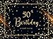 Produktbild 50th Birthday Guest Book: Golden Sparkles Visitor Sign in Celebration Keepsake Memory Book Family & Friend Party Decorations Supply (50th Happy Birthday Guest Sign in Book, Band 1)
