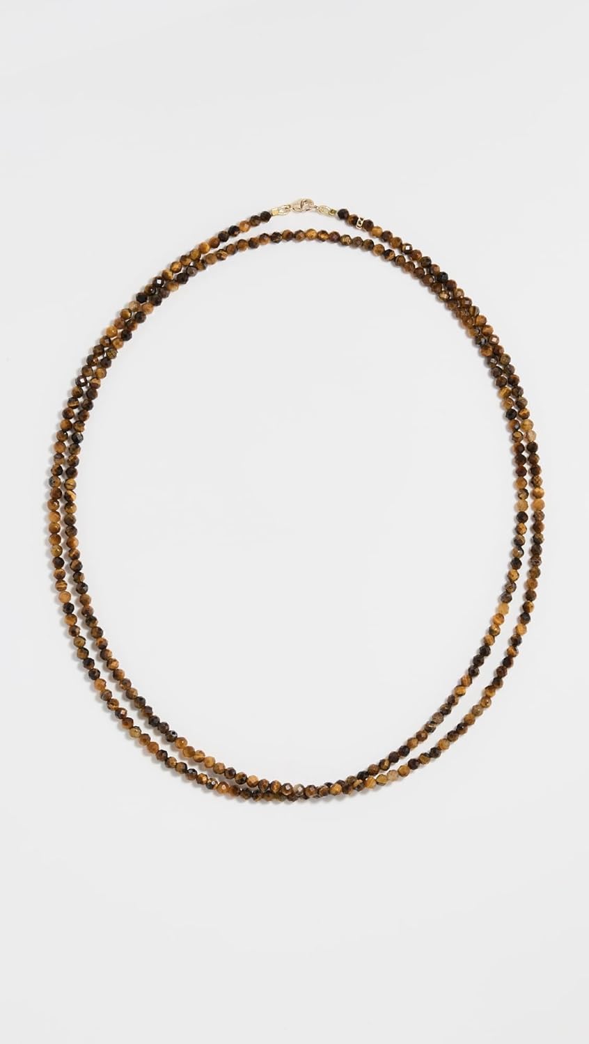 Jia Jia Women's Tigers Eye Double Long Necklace - Image 2