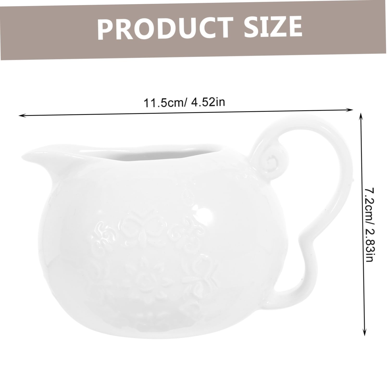 Cabilock 1Set Practical Ceramic Tea Vintage Milk Dispenser Sugar Pitcher for Home Restaurants and Cafes and Easy to Clean