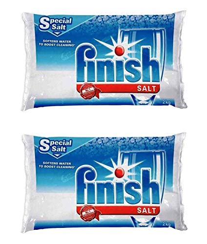 Bosch 00469559 Finish Dishwasher Salt, Water Softener, 4.4 Lbs Pack of Two