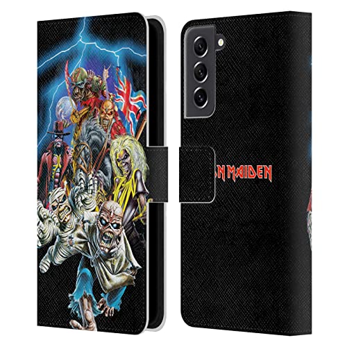 Étui Iron Maiden Samsung Galaxy S21 FE 5G Head Case Designs Housse Cuir