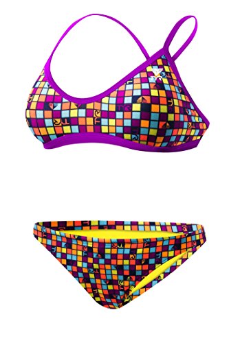 TYR Women's Check Crosscut Fit Workout Bikini