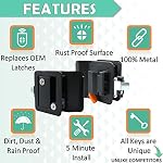 LATCH.IT Black RV Door Latch | RV Door Locks for Travel Trailers | Travel Trailer Door Latch | 100% Metal Camper Door… - Image 5