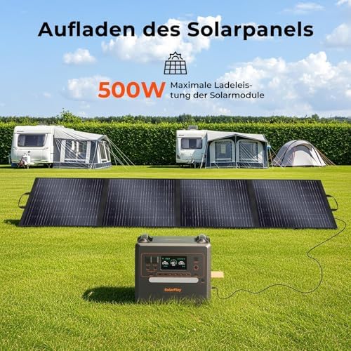 Bild 5 - SolarPlay Tragbare Powerstation Q2402M, Solar Generator mit 2304Wh LiFePO4 Akku,mit 2 * 2500WAC-Ausgange (5000 Peak),UPS, Max. 500W Solar Laden, Power Station für Camping, Wohnmobil, Hausgebrauch