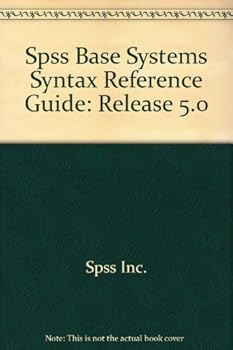 Paperback Spss Base Systems Syntax Reference Guide, Release 5.0 Book