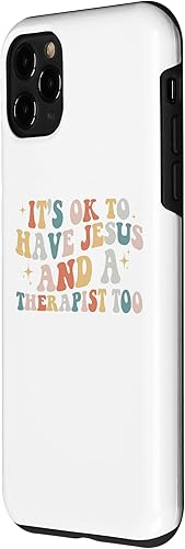 Miniatura 2 de iPhone 11 Pro Its Ok To Have Jesus And A Therapist Christian Therapy Menta Case