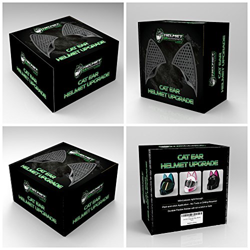Casco de orejas de gato adhesivo con pegatinas de vinilo personalizables 5