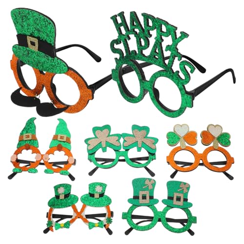 OKUMEYR Saint Patricks Day Leprechaun Party Glasses Irish Festival Decorative Sunglasses Accessories
