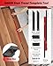 Saker Stair Tread Template Tool,2025 New Stair Measuring Tool,Stair Tread Jig for Measuring Stairs, Adjustable Length Aluminum Alloy Stair Gauge with Edge Stop Bars