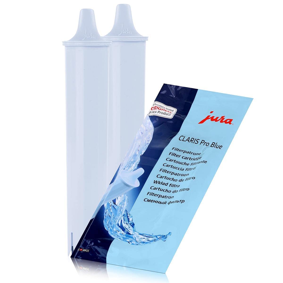 Jura Claris Pro Blue 71702 Cartouche de filtre à eau pour machine à eau professionnelle sans I.W.S. Lot de 2.