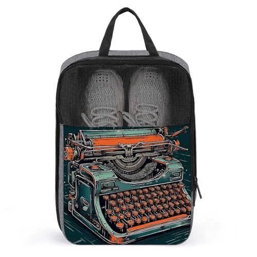Organizador de zapatos con asa, bolsa de viaje portátil unisex de talla única con estampados