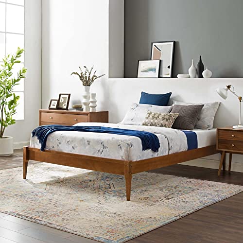 Modway Mod-6245-Wal June Full Wood Platform Bed Frame, Walnut #TOP2