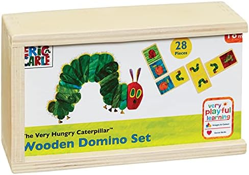 Rainbow Designs Eric Carle HC0934 Very Hungry Caterpillar Wooden Dominoes