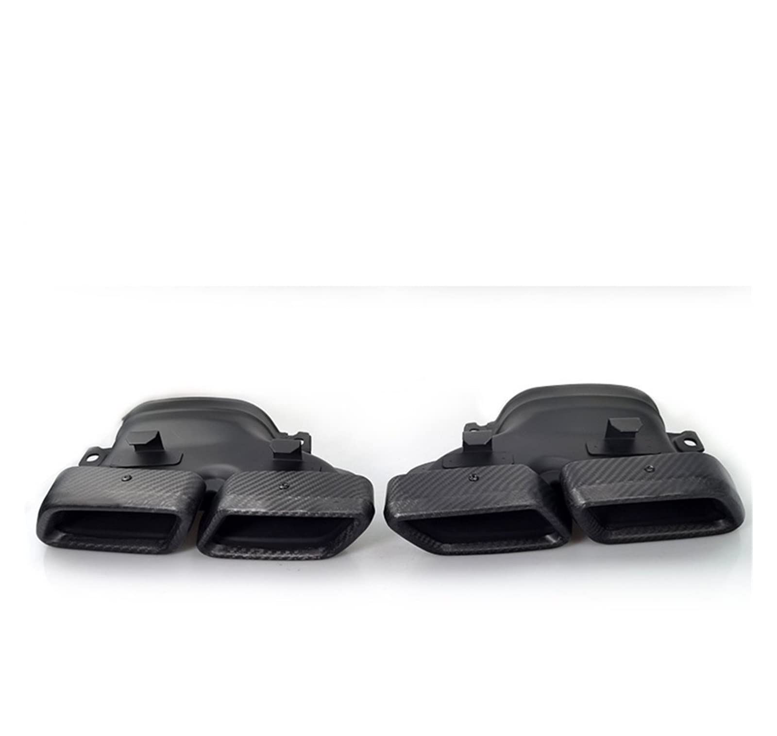 Silenciador Escape para Coche Silenciador Escape Punta Tubo Escape Salida Tubo Trasero Ventilación Aire para Mercedes para W205 C180 C200 C260L C63 para AMG(Gloss)