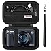 Produktbild Supmay Harte Tragetasche für Canon SX740 HS/ SX730 HS/ SX720 HS/ SX620 HS/ G7 X Mark III/G7 X Mark II PowerShot Digitalkamera, Aufbewahrungshalter Reisetasche mit Mesh Tasche für Batteriepack, Schwarz
