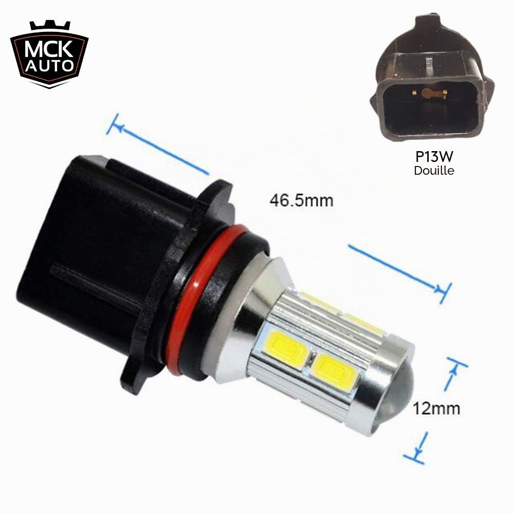Remplacement pour Set d'ampoules blanches à LED CanBus P13W très clair et sans erreur compatible avec A4 B8 Q5