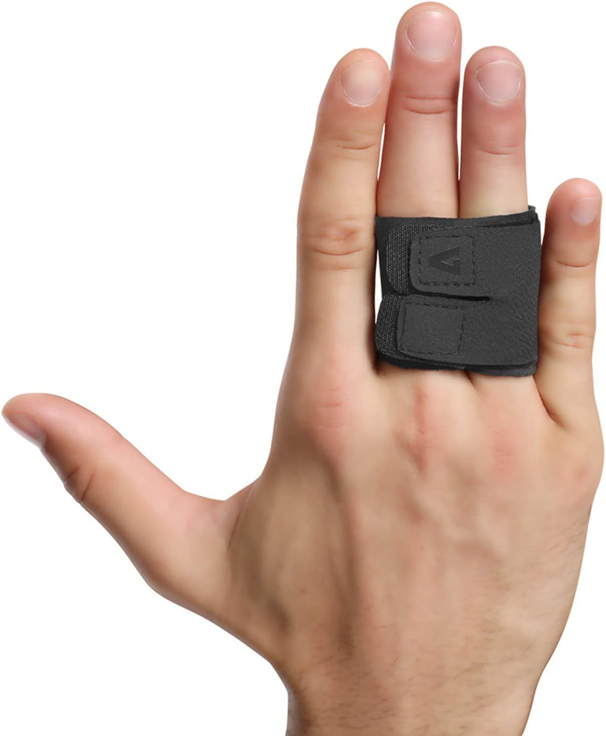 Milec Finger Splint Finger Buddy Wraps Reusable Finger Support Sleeves, Adjustable Elastic Trigger Finger Splints Compression Straightening Mallet Finger Brace for Arthritis Pain, Sport Injuries - M