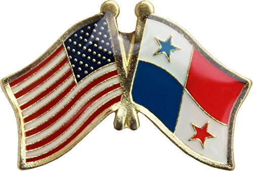 USA American & Panama Country Flag Bike Hat Cap lapel Pin