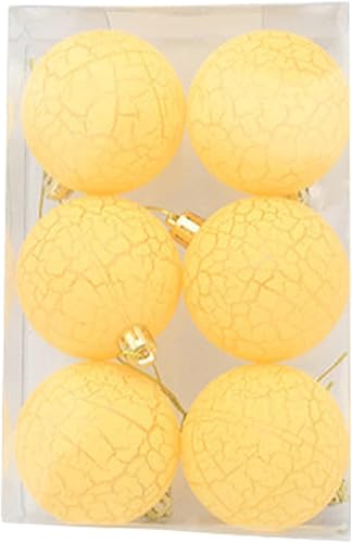 Juego de 6 esferas de Navidad de adorno miniatura inastillables para el árbol de Navidad, 6 bolas de Navidad, decoración de árbol de Navidad,