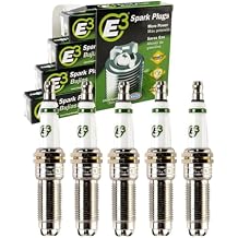 5 pc E3 Spark Plugs compatible with Chevrolet Colorado 3.5L 3.7L L5 2004-2012