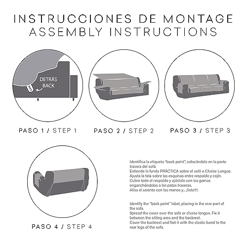 Funda de sofá de 3 plazas Loira-Protect cubresofá práctico resistente 6