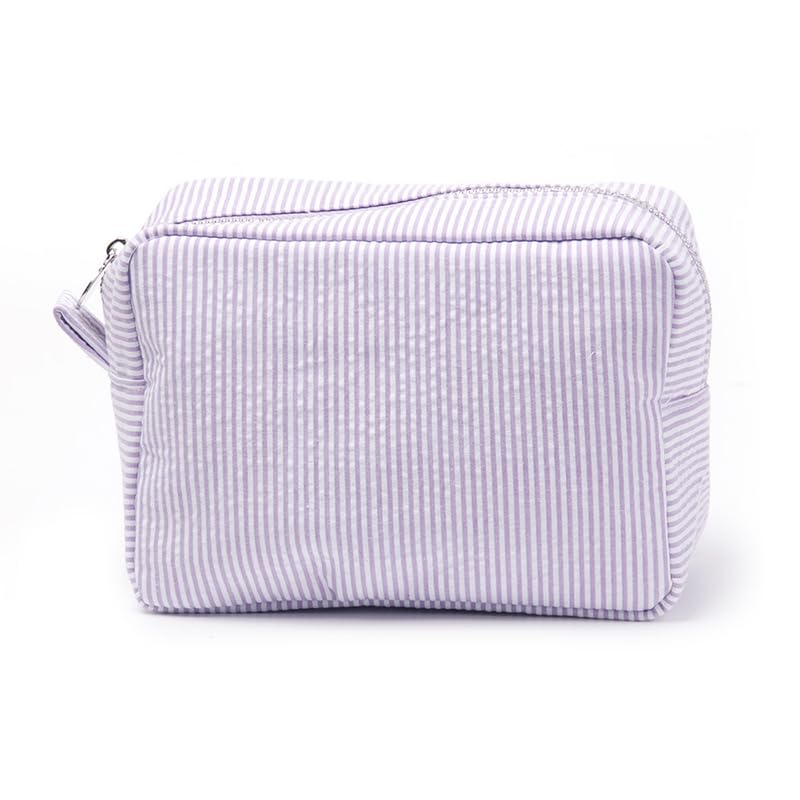 Bolsa de maquiagem organizadora de cosméticos à prova d'água para viagem para mulheres, Roxa, Cosmetic_case