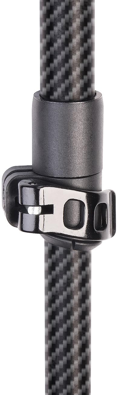Speeron bastoni da trekking antishock: Bastoni da trekking telescopici, Carbon con impugnatura in sughero, regolabile in altezza (bastone telescopico, bastone nordic walking con ammortizzatore)