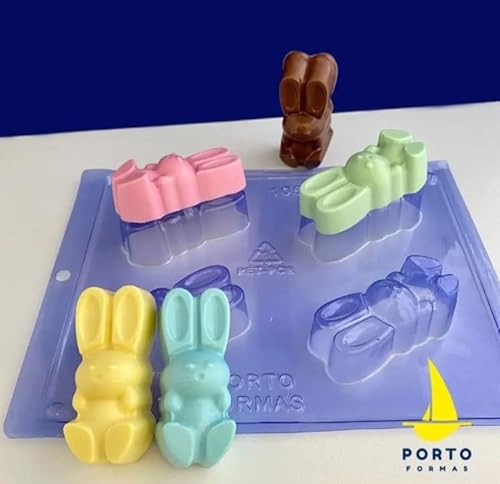 Forma 3 Partes P/Chocolate Bombom Coelhinho Cod.1058