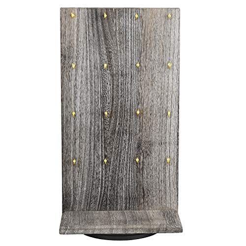 image for Ikee Design Wooden Rotating Two-Sided Jewelry Display Stand, Rotating 