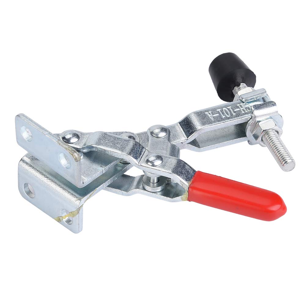 Vertical Toggle Clamp for Fixture Products, 2Pcs Iron Galvanized Quick Fixed Hand Holding Capacity Clamp for Welding and Riveting
