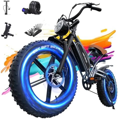 JANSNO Electric bikes for Adults, D1000 Motor Ebike with 48V 31Ah...