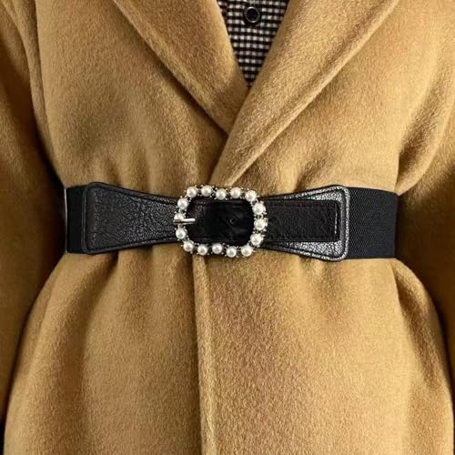 UncleS Vintage Pearls Buckles Waistband Party Fashion Belt Adjustable Waist for Leisure or Business Wear Vintage Waist2
