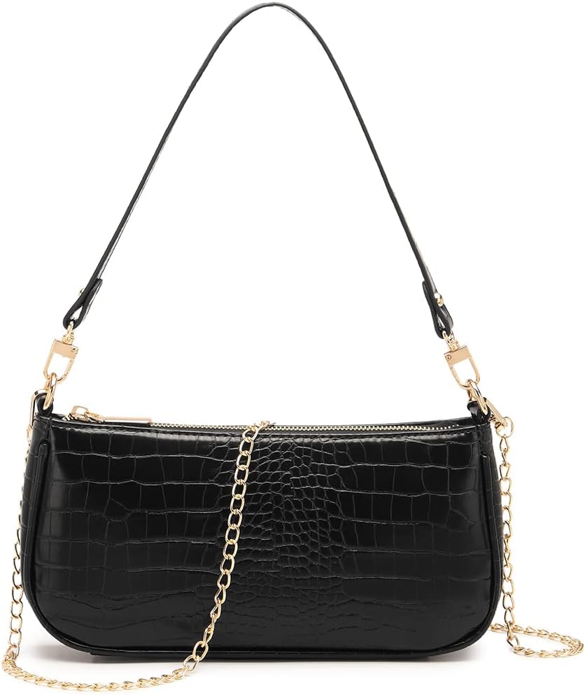 Barabum Quilted Tote Bag for Women,Black Shoulder Bag,Lightweight Tote Bag Work Bag