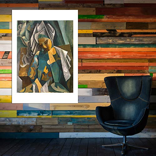 Impression d'art Reine Isabeau par Picasso - Cadre mat medium - 6