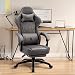 In Store Dowinx Gaming Chair With Pocket Spring Cushion & Massage Lumbar - Ergonomic PU Leather Office Chair, Reclines With Footrest Adjustable Gaming Chair