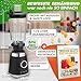 NUTRI-BLENDER GLAS Standmixer Hochleistung 1300W Hochleistungsmixer Smoothie-Maker Profi Blender, 1,75L Glasbehälter, Edelstahlgehäuse, 4 Klingen, BPA-frei, Leise, Variable Stufen, 3 Auto-Programme