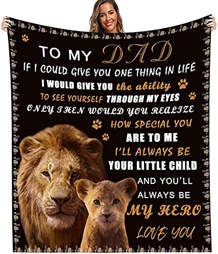 Fathers Day from Daughter/Son,Gifts for Dad,Blanket Gifts for Dad, Dad Birthday Gift Ideas, Birthday Gifts for Dad from Daughter/Son, Best Dad Ever Gifts, Funny Dad Gifts 60"x 80"