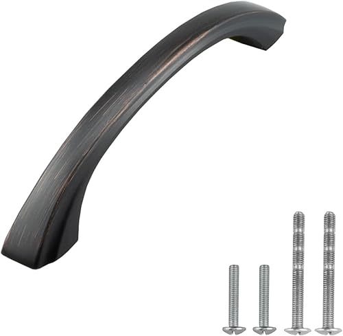 Miniatura 5 de Makoto Series - Tirador clásico sólido para gabinete de cocina, 4-14 pulgadas de longitud total, 3-34 pulgadas entre agujeros centrales, níquel