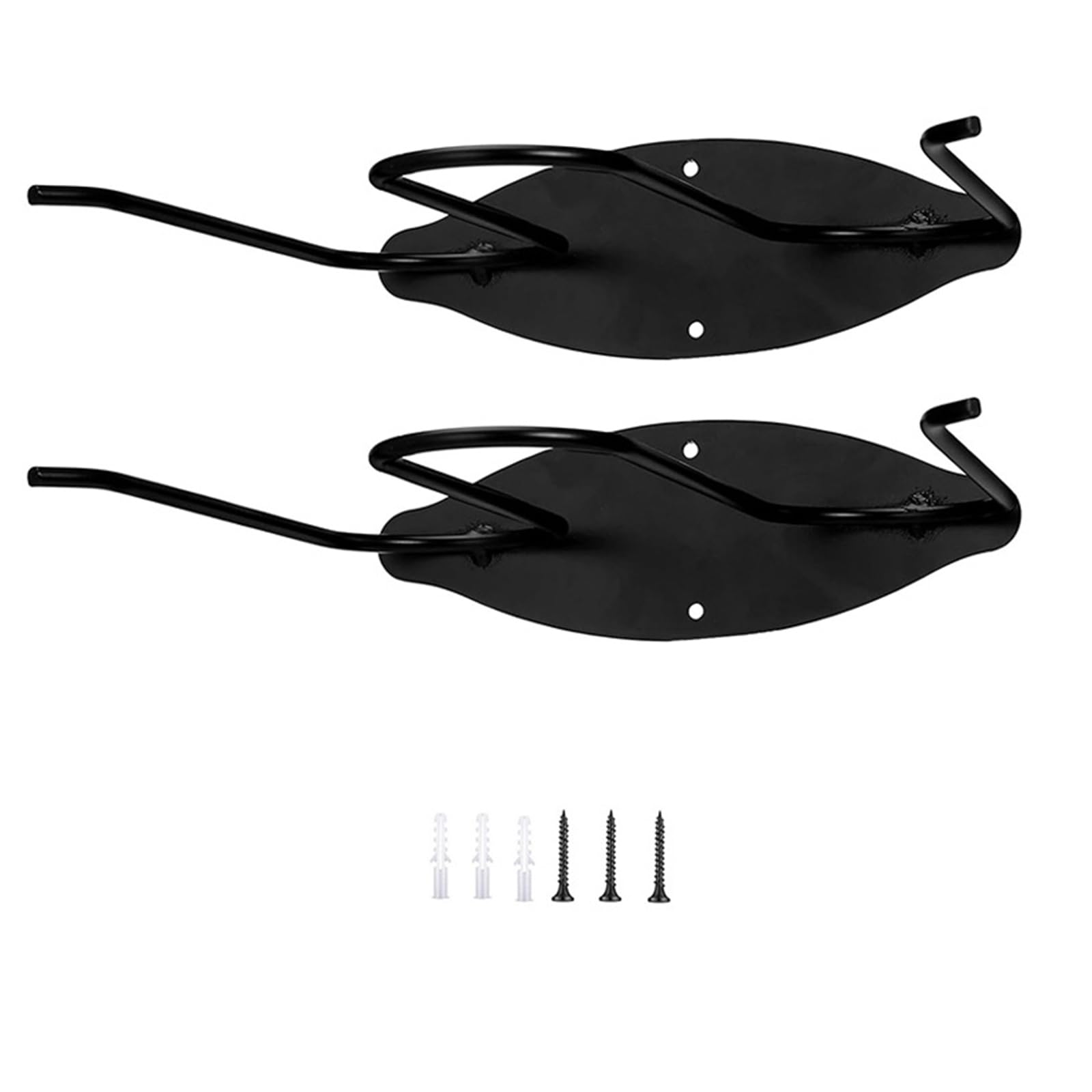Msioytog Stainless Steel Boot and Wader Hanger Black Metal Hooks for Storing Wet Boot and Fishing Gears Indoors Planner， Mudroom Garage or Outdoor Equipment
