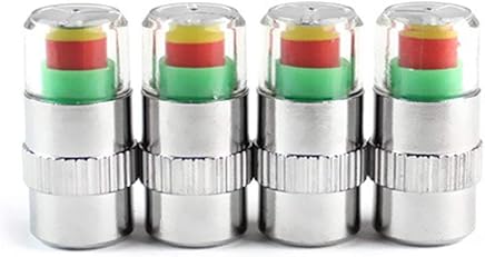 leoboone 4pcs Aire alerta de advertencia de v?lvula del neum?tico Caps 2.4Bar 36PSI Indicador de presi?n tapa del monitor de sensor de luz para los coches Accesorios leoboone 4pcs Aire alerta de advertencia de v?lvula del neum?tico Caps 2.4Bar 36PSI Indicador de presi?n tapa del monitor de sensor de luz para los coches Accesorios