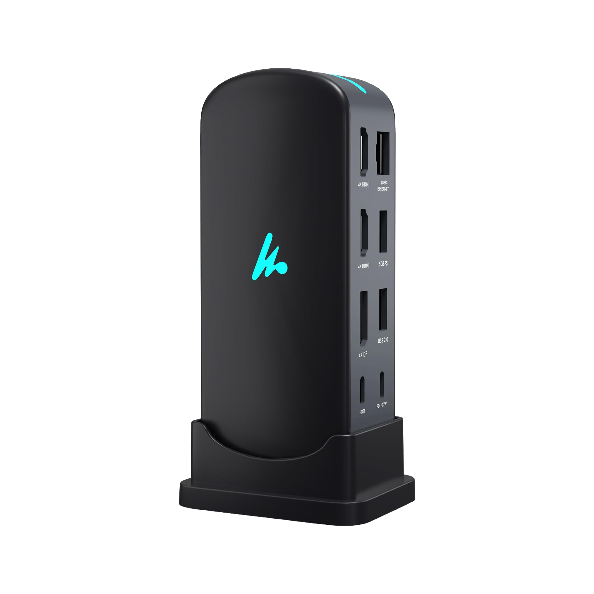 Wozoyo Type C 14 in 1 Wozoyo Docking Station, PD 100W, 2X4K@60Hz HDMI, 4K DisplayPort, 2XType-C 10Gbps, USB 10Gbps, Gigabit Ethernet, AUX Port, Compatible Thunderbolt 4, macOS, Windows, Android & iOS