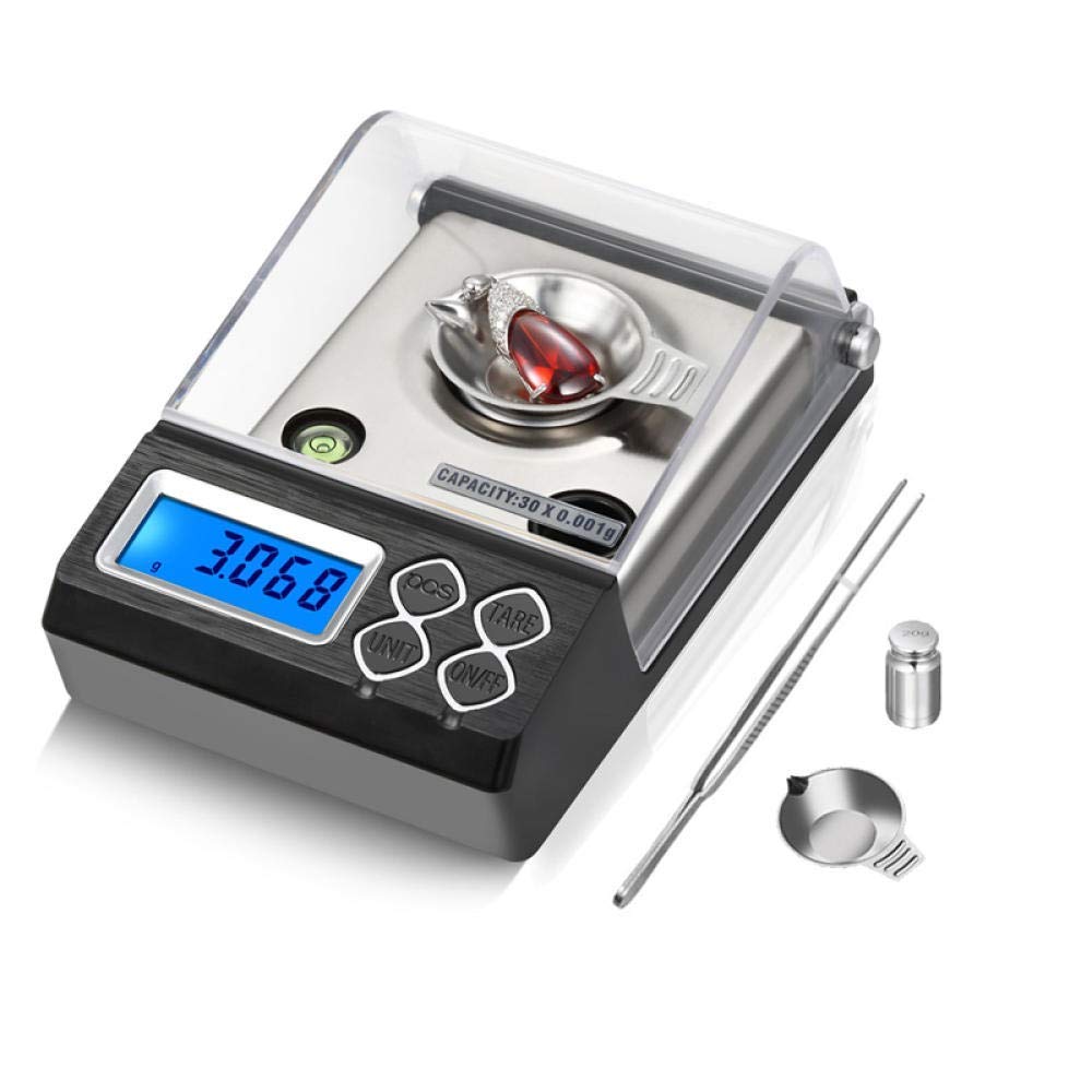 Balances numériques précises de Haute précision 0 001G échelle de Milligramme numérique Laboratoire équilibre d'herbes d'or comptage échelle de Carat balances de Bijoux électroniques