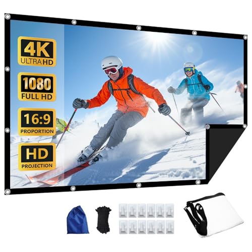 Pantalla de proyección plegable 120 pulgadas 16:9 portátil