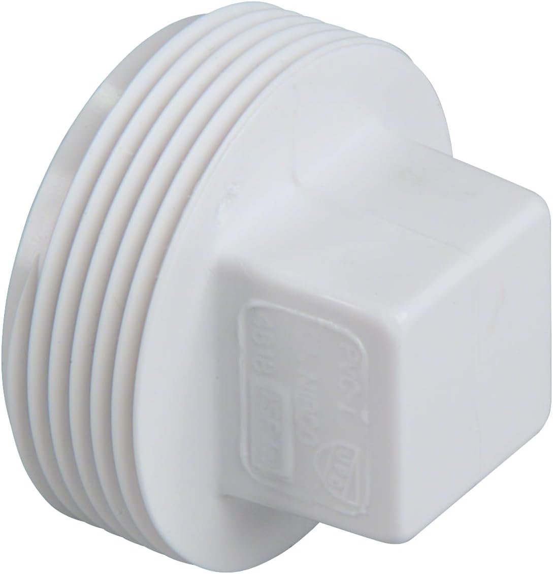 NIBCO Fig No C4818, 2 in. PVC DWV Plug Male Iron Pipe Thread (MIPT)